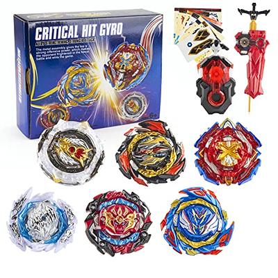 Bey Battle Burst Gyro Blade Toy Set Great Present for Kids Children Boys  Ages 6 8 10 12+ Metal Fusion Attack Top Battling Game 10 Spinning Tops 2