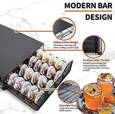 Storage Drawer for Bartesian Pods Cocktail Pod Metal Black/36 Pods