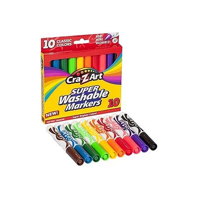 Cra Z Art Super Washable Markers Fine Tip Assorted Barrel Assorted