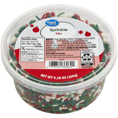 Wilton 4 oz Pearlized Snowflake Sprinkles Mix