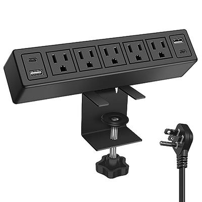 Thin Flat Plug Power Strip, JUNNUJ Wall Outlet Cover 1200J Surge