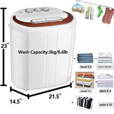  Muhub Portable Washing Machine, Twin Tub 16.5lbs Mini