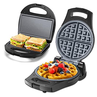 Compact Electric Grill Steaks Ham Egg Non-Stick Deep Grid Surface