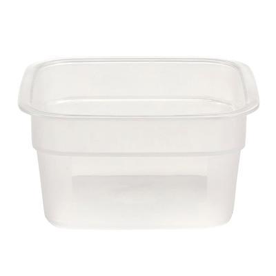 Cambro 6 Quart Round Storage Container with Lid, Clear - 2 pack