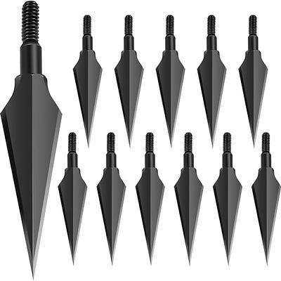 SUNYA Broadheads 150 Grain Steel Archery Arrow Tips for Compound, Recurve  Bow & Crossbow, Traditional Screw-in Arrow Heads for Arrows, Pack of 12 in  a Storage Case - Yahoo Shopping