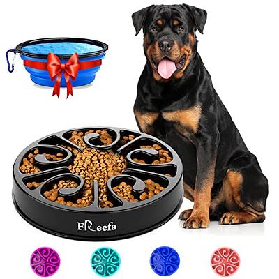 Freefa Slow Feeder Dog Bowls, (2 Cup) Dog Slow Feeder Bowl, Puzzle Dog Food  Bowl, Maze Dog Food Bowl, Slow Feeder Dog Bowls Large Breed, Medium Breed