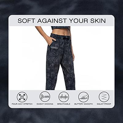 Haowind Joggers for Women with Pockets Elastic Waist Workout Sport Gym  Pants Comfy Lounge Yoga Running Pants