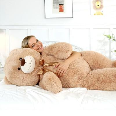 MorisMos Giant Teddy Bear Big Stuffed Animals for Girls 50'' Big Stuffed  Bear with Big Belly, Soft Teddy Bear Plush for Children Large Plush Bear  for Baby Shower, Themed Party Decorations 