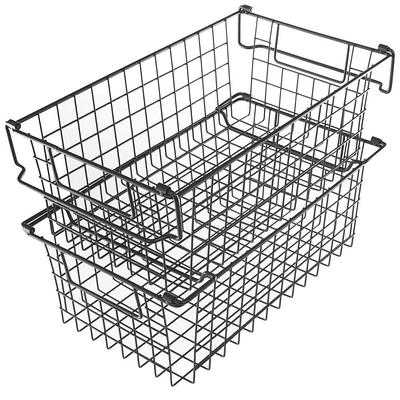 Storage Baskets For Organizing - 4 Small Storage Bins With Lids