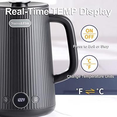 Ovente KP72B 1.7 Liter Electric Hot Water Kettle, Black