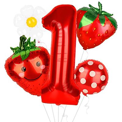  85Pcs Strawberry Baby Shower Decorations for Girls - A Berry  Sweet Baby Is Turning One Backdrop Strawberry Balloon Garland Kit for Berry  Sweet Baby Shower Berry First Birthday Decor Supplies 