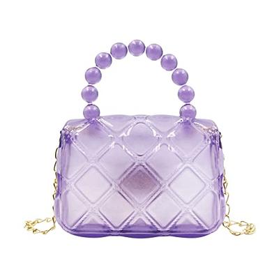 Buy Girls Bowknot Handbag Purse Cute Leather Mini Shoulder Bag for Women  Top-handle Totes Satchel (Purple) at