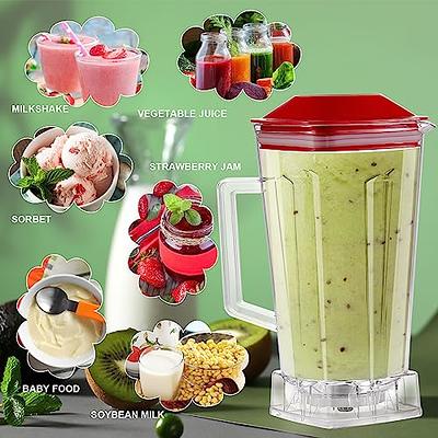 64 OZ Container Blender Pitcher for Vitamix 5000 5200 6300 760 Blender Jar  Cup Replacement Parts Accessories with Red Lid - Yahoo Shopping