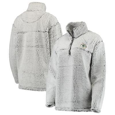 Women's Green Bay Packers '47 Heather Gray Plus Size Upland Bennett  Pullover Hoodie