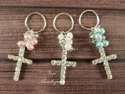 48 Pieces Of Mini Rosary Favors Light Pink Gold Or Silver