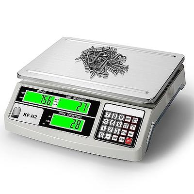 VEVOR Electronic Price Computing Scale, 66 lb Digital Deli Weight Scales, LCD and LED Digital Commercial Food Scale