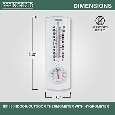 Indoor Outdoor Thermometer Wall Thermometer Humidity Meter Vertical  Thermometer and Hygrometer Wireless Temperature Humidity Gauge Meter with