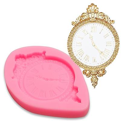 Clock Silicone Mold Personalized Clock Making Resin Craft Roman Numerals  Home Decor Resin Mold - Silicone Molds Wholesale & Retail - Fondant, Soap,  Candy, DIY Cake Molds