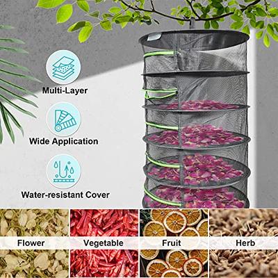 Herb Drying Rack, Drying Net Herbs, 1/2/3 Layer Hanging Mesh Net For Plants  Hanging Drying Fish Net Foldable Hanging Mesh Dryer