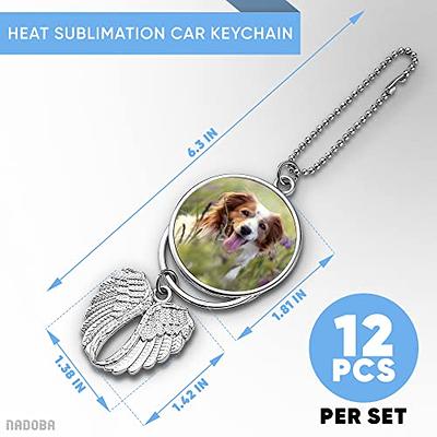 30PCS Sublimation Blanks Keychains Bulk Keychains Ornament Set