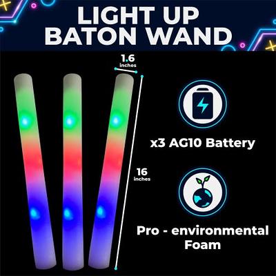 Toysery Glow Sticks Party Supplies - 36 Foam Light Sticks and 100 Neon Glow  Sticks LED Light Up Party Favors and Accessories - Yahoo Shopping