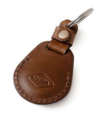 Apple AirTag Leather Key Ring - Forest Green