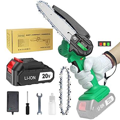 Mini Rechargeable Cordless Electric Cutting Saw Chainsaw Battery Wood Cutter  Saw