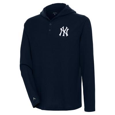 New York Mets Antigua Women's Maverick Henley Long Sleeve T