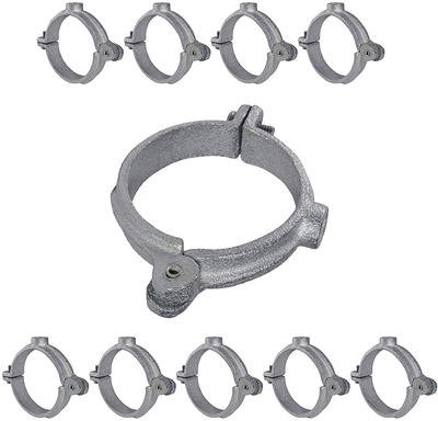 Highcraft 4 in. 2-Piece Split Ring Pipe Hanger in Uncoated