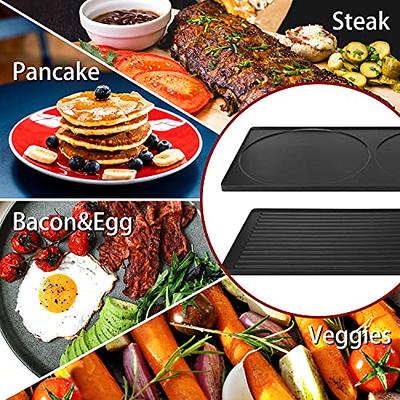 18 inch Nonstick Electric Griddle for 8 Pancakes or Eggs At Once, with  Warming Tray