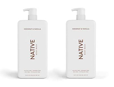 Native Natural Body Wash, Coconut and Vanilla, Sulfate Free