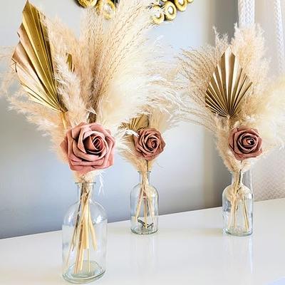 Cream Flower Pampas Centerpiece Set of 4, 6, 12 Floral Centerpiece