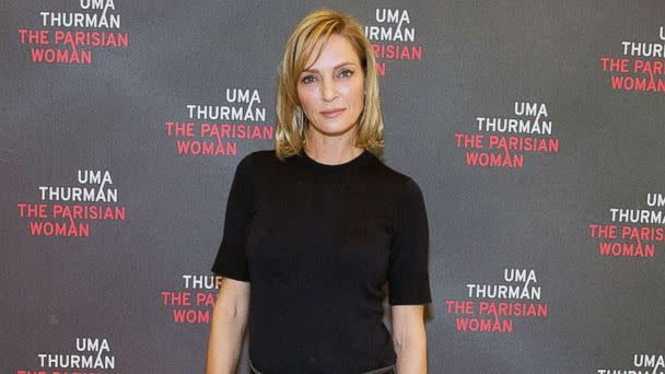 PHOTO: Actress Uma Thurman at The New 42nd Street Studios, Oct. 18, 2017, in New York. (Slaven Vlasic/Getty Images)