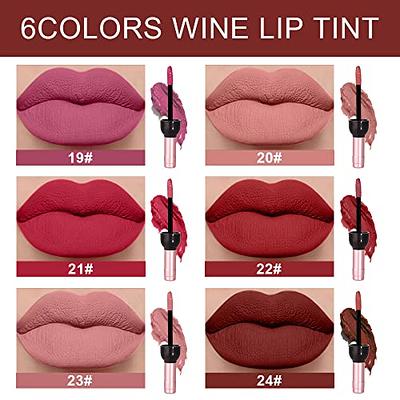 BINGBRUSH 6 Colors Matte Red Wine Liquid Lipstick Pack Set,Wine Lip Tint  Long Lasting 24 Hour Waterproof Velvet Nonstick Cup Lipgloss Lip Stain  Pigmented Lip Makeup Gift Sets - Yahoo Shopping