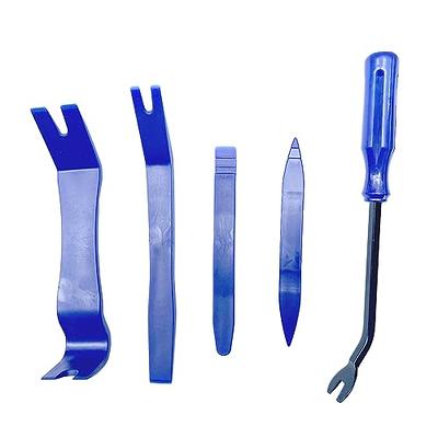 5 PCS No Scratch Plastic Pry Tool Kit Car Interior Door Panel Clip Fastener  Removal Set for Vehicle Dash Radio Audio Installer (Blue) - Yahoo Shopping