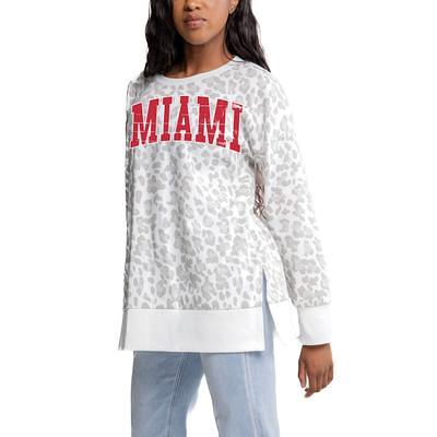 Ole Miss Rebels Gameday Couture Women's Side-Slit French Terry Crewneck  Sweatshirt - Gray