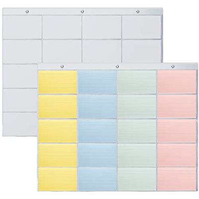 Transparent Index Card Holder Removable Snap-tight Lid Notecard Collection  Box Flash Cards Organizer for Office School - Yahoo Shopping