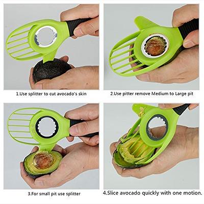 Dotala 3 in 1 Avocado Slicer Tool and Saver Keeper,Avocado Pit Remover and  Cutter as knife peeler scoop with Comfort-Grip Handle (Green-(Slicer+Saver))  - Yahoo Shopping