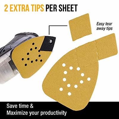 Dura-Gold Premium Mouse Detail Sander Sandpaper Sanding Sheets - 400 Grit  (Box of 24) - 12 Hole Pattern Hook & Loop Triangle Shaped Mouse Discs -  Fits Black and Decker, Woodworking Wood Crafting, Auto - Yahoo Shopping