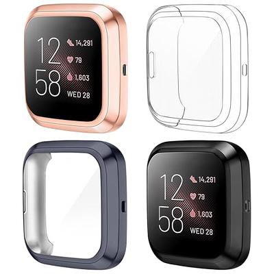 Wongeto Correas de resina compatibles con Fitbit Versa 4/Versa 3/Sense  2/Sense para mujeres y hombres, elegante pulsera de repuesto para Fitbit  Versa