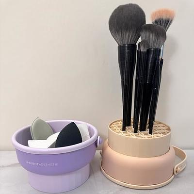  Electric Makeup Brush Cleaner, Makeup Brush Cleaner Machine  with Brush Clean Mat, Automatic Cosmetic Brush Cleaner Makeup Brush Tools  for All Size Beauty Makeup Brushes Set, Gift for Women Wife Friend 