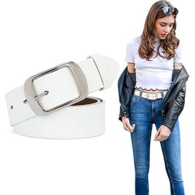 FIORETTO Wide Brown Belt Women for Dress Fashion Leather Waist