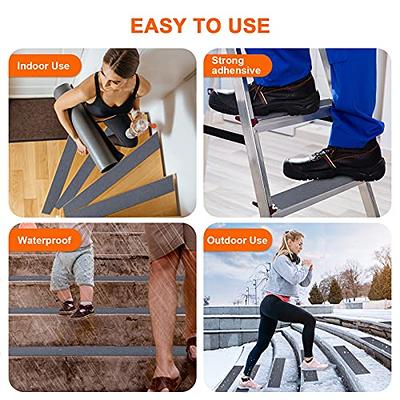Grip Tape - Heavy Duty Anti Slip Tape for Stairs Outdoor/Indoor Waterproof  4Inch x 35Ft Safety Non Skid Roll for Stair Steps Ramp Traction Tread