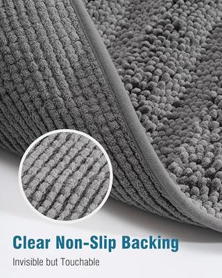 smiry Luxury Chenille Bath Rug, Extra Soft and Absorbent Shaggy