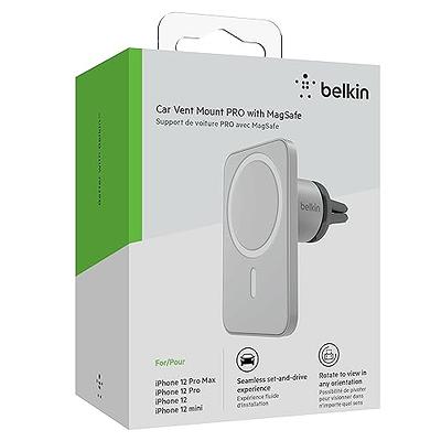  Belkin MagSafe Vent Mount Pro - for Car, Magnetic Phone Holder  Compatible with iPhone 15, iPhone 15 Pro, iPhone 15 Pro Max, iPhone 14  Series, iPhone 13 Series, and Mini - Gray : Everything Else