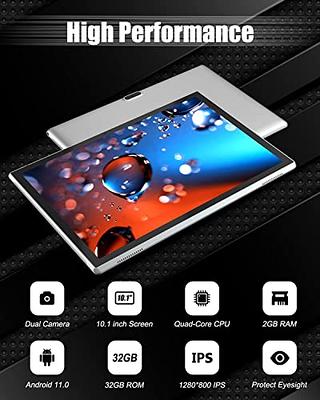  Android Tablet 8 inch, Android 11.0 Tableta 32GB Storage 512GB  SD Expansion Tablets PC, Quad-core Processor 1280x800 IPS HD Touchscreen  Dual Camera Tablets, Support WiFi, Bluetooth, 4300 mAh Battery. :  Electronics