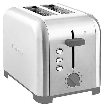 2-Slice Toaster with 1.5 inch Wide Slot, Retro Stainless Steel with Bagel  and Muffin Function, Removal Crumb Tray, 5 Shade Settings, Silver 