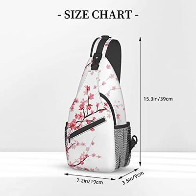 NISENASU Pink Cherry Blossom Sling Bag Crossbody Backpack,Floral Blossom  Trees Branch Asian Style Tradition Artwork Chest Bag Adjustable Shoulder  Backpack Travel Hiking Casual Daypack - Yahoo Shopping