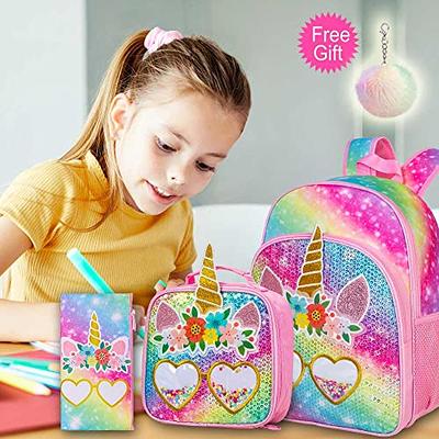 Little Planets Girls All Over Print Kid School Lunch Box (Unicorn) – Dana  Kids