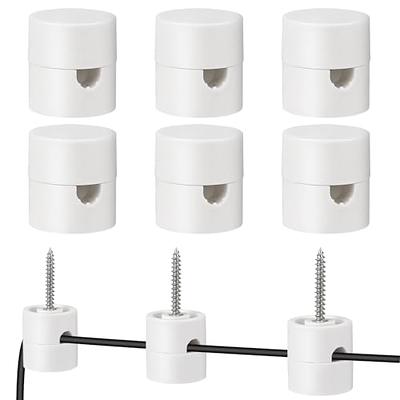 KALIONE 6 Sets Swag Hooks for Ceiling Hanging, White Ceiling Hooks